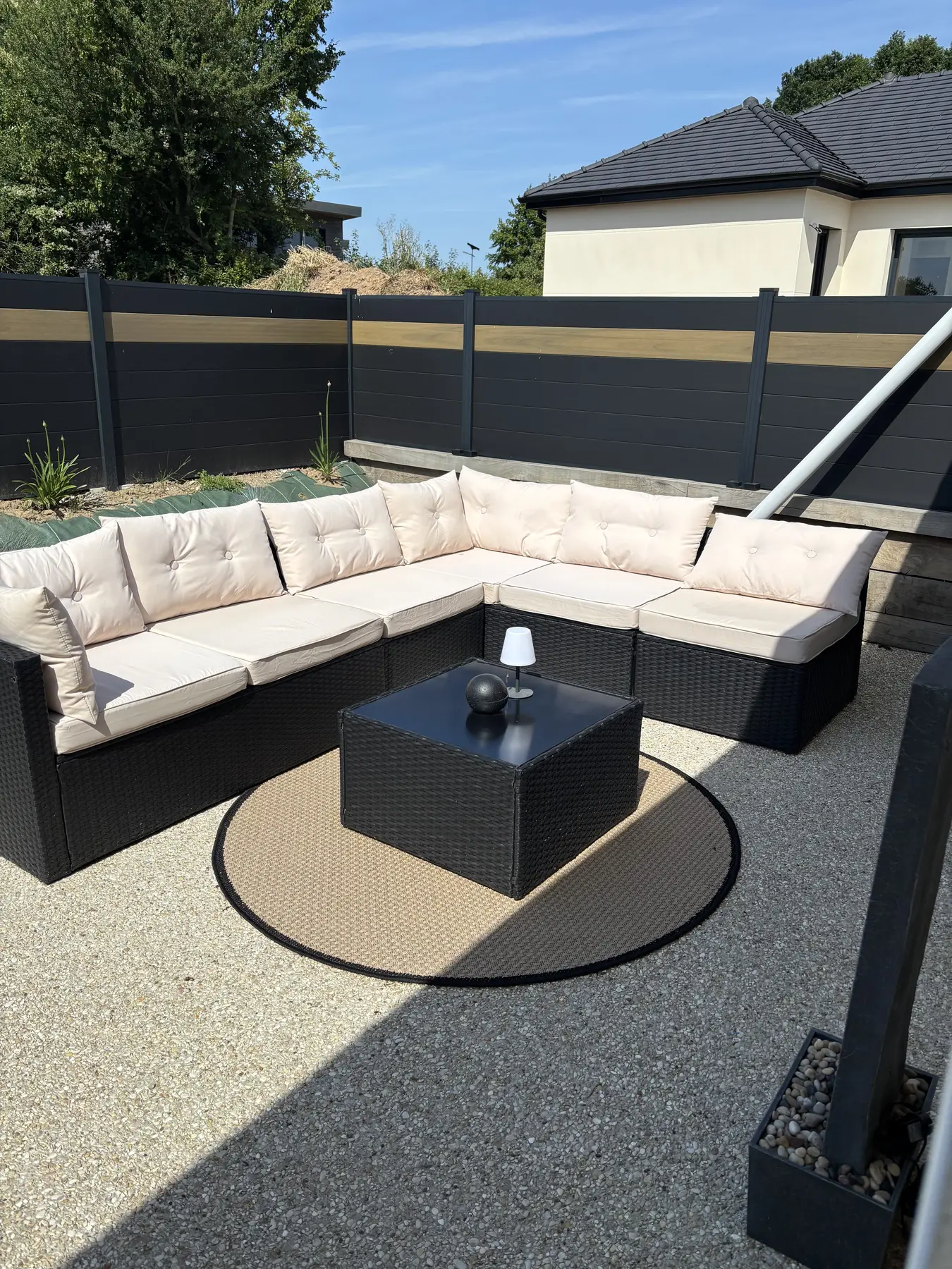 Terrasse privative de la suite Tentation